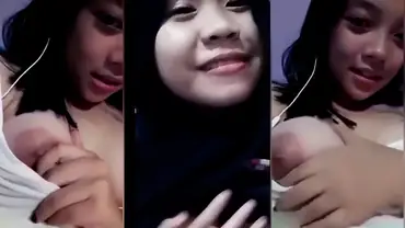VCS Cewek Hijab Imut Sange Berat Bikin Ngilu